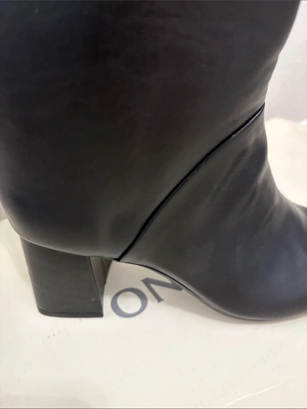 Classic Black Knee-High Leather Boot
